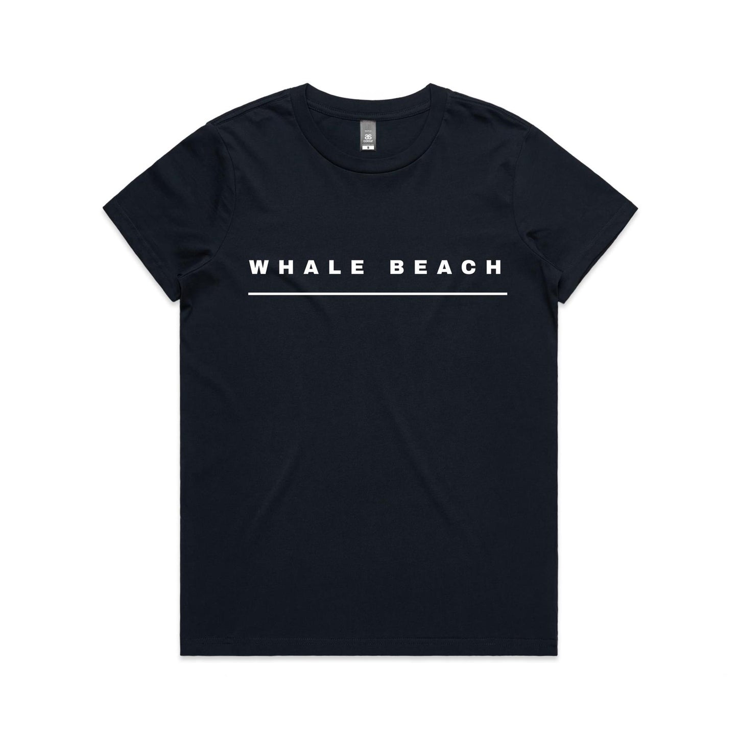 Lost Manly custom logo Whale Beach edition AS Colour Women's Maple Tee - Lost Manly Shop