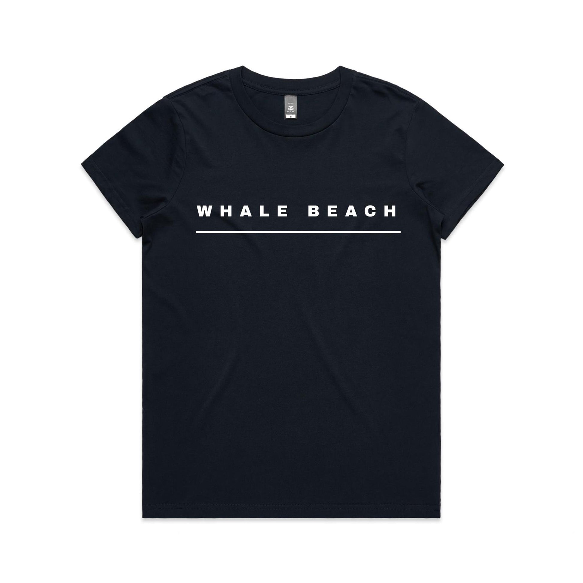 Lost Manly custom logo Whale Beach edition AS Colour Women's Maple Tee - Lost Manly Shop