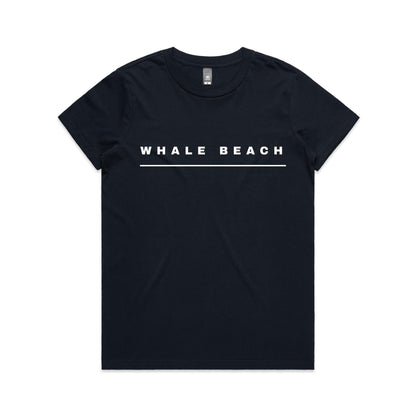 Lost Manly custom logo Whale Beach edition AS Colour Women's Maple Tee - Lost Manly Shop