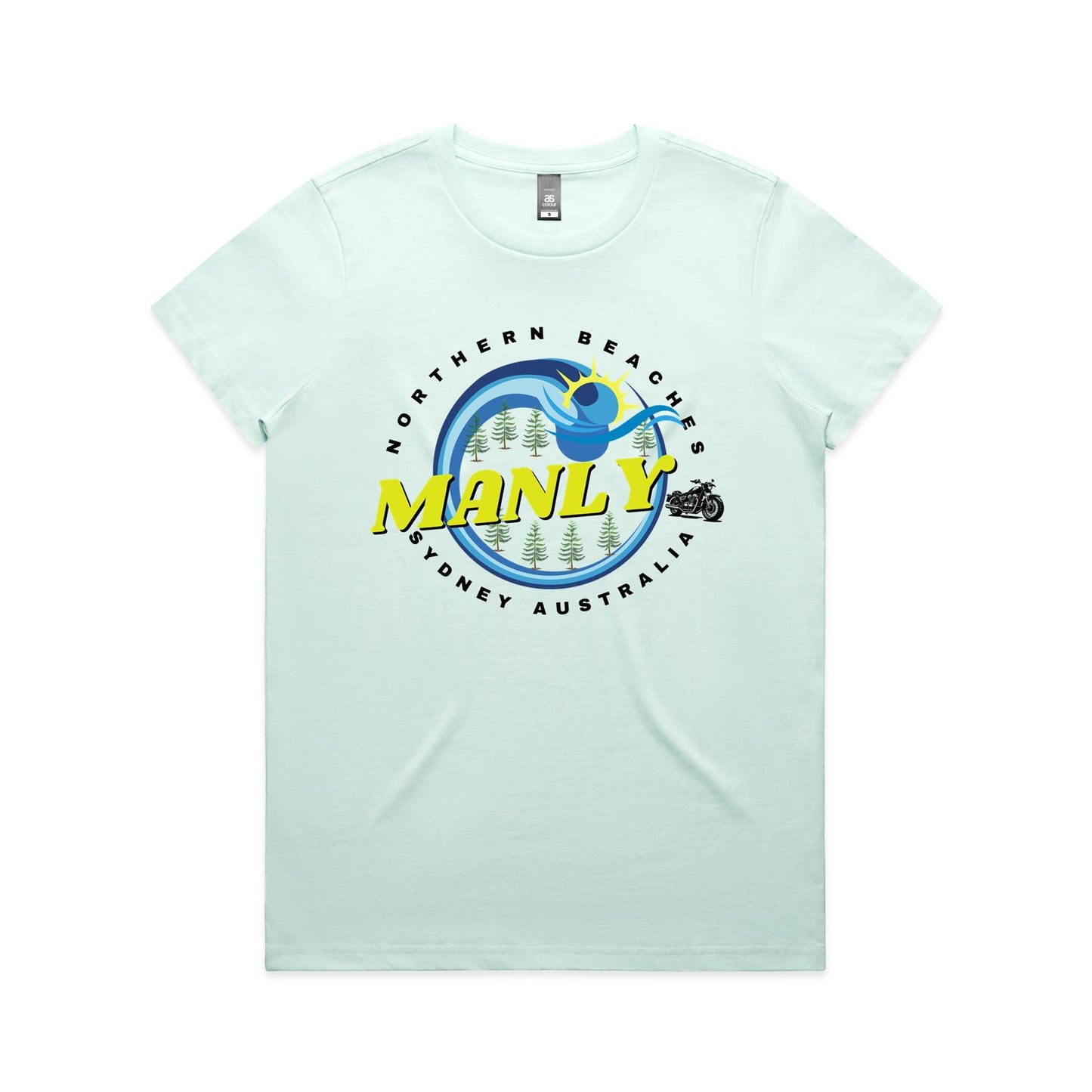 Lost Manly Custom Logo Manly Edition AS Colour Women's Maple Tee - Lost Manly Shop