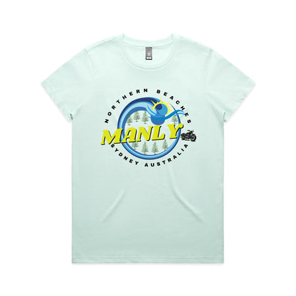 Lost Manly Custom Logo Manly Edition AS Colour Women's Maple Tee - Lost Manly Shop