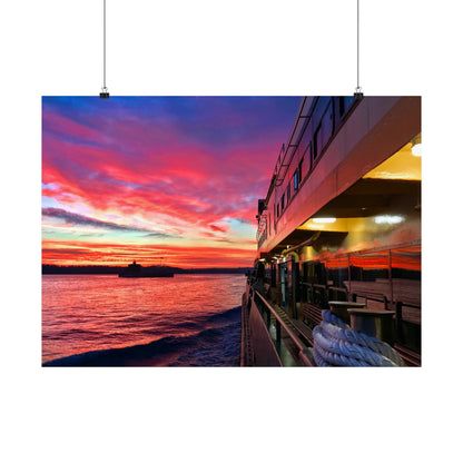 Manly Ferry Sunset Ride – Sydney Harbour Poster | Haig Gilchrist Photography - Lost Manly Shop