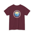 Heavy Cotton T-Shirt with free Canva custom designed logo front and back 
