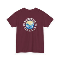 Heavy Cotton T-Shirt with free Canva custom designed logo front and back 