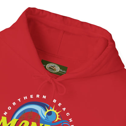 Lost Manly custom logo Manly Beach Surf Hoodie – Sydney Australia Vintage Surf Crest Hoodie - Lost Manly Shop