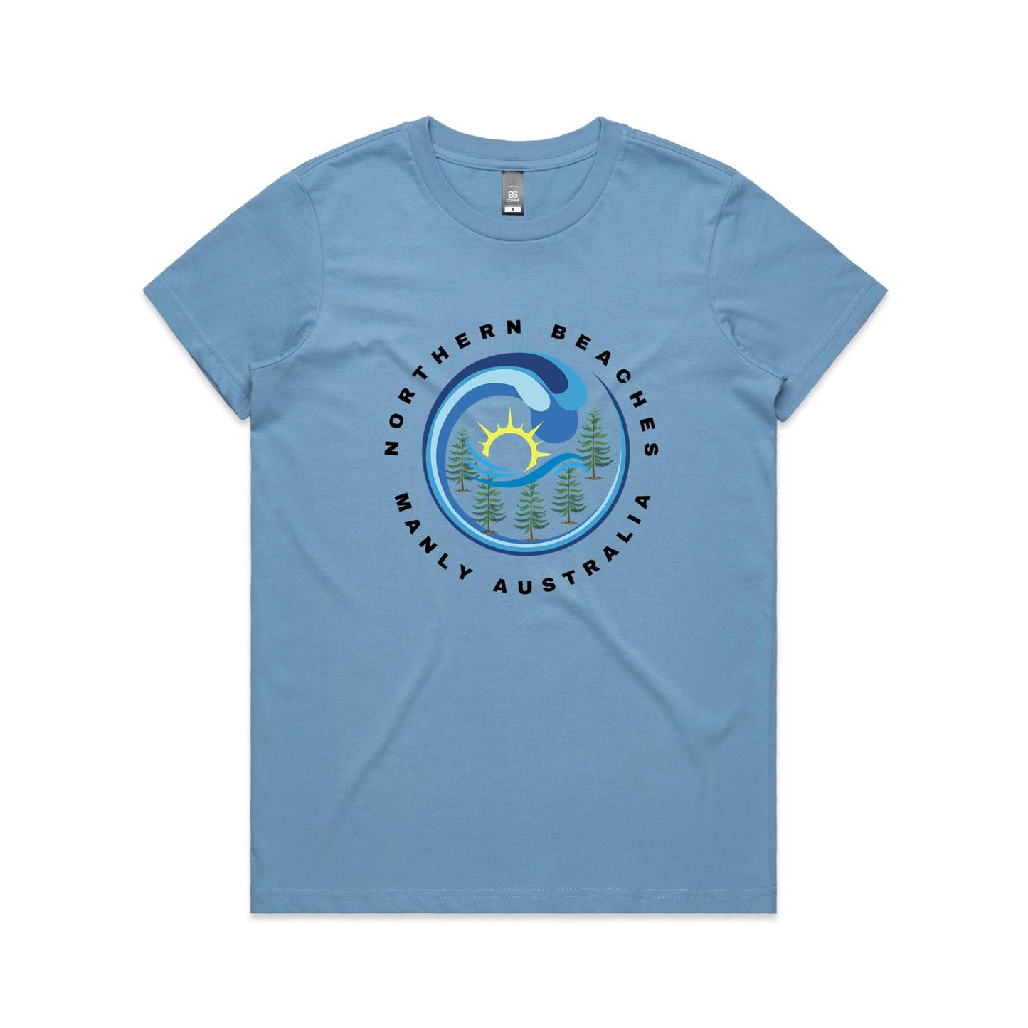 Lost Manly custom logo Manly AS Colour Women's Maple Tee - Lost Manly Shop
