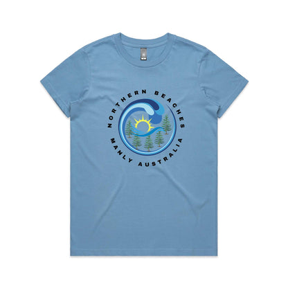 Lost Manly custom logo Manly AS Colour Women's Maple Tee - Lost Manly Shop