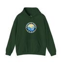Hoodie with free Canva custom design logo front back Bondi bnb/Bilgola 