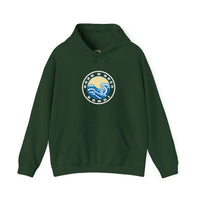 Hoodie with free Canva custom design logo front back Bondi bnb/Bilgola 