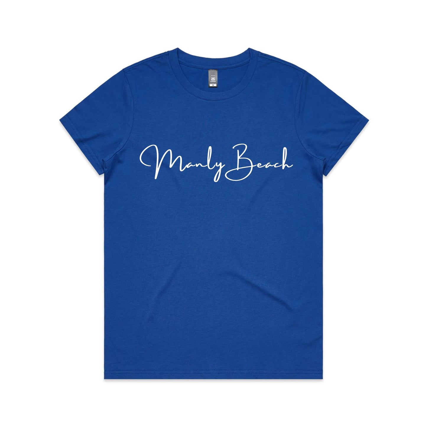 Lost Manly custom logo Manly Beach edition AS Colour Women's Maple Tee - Lost Manly Shop