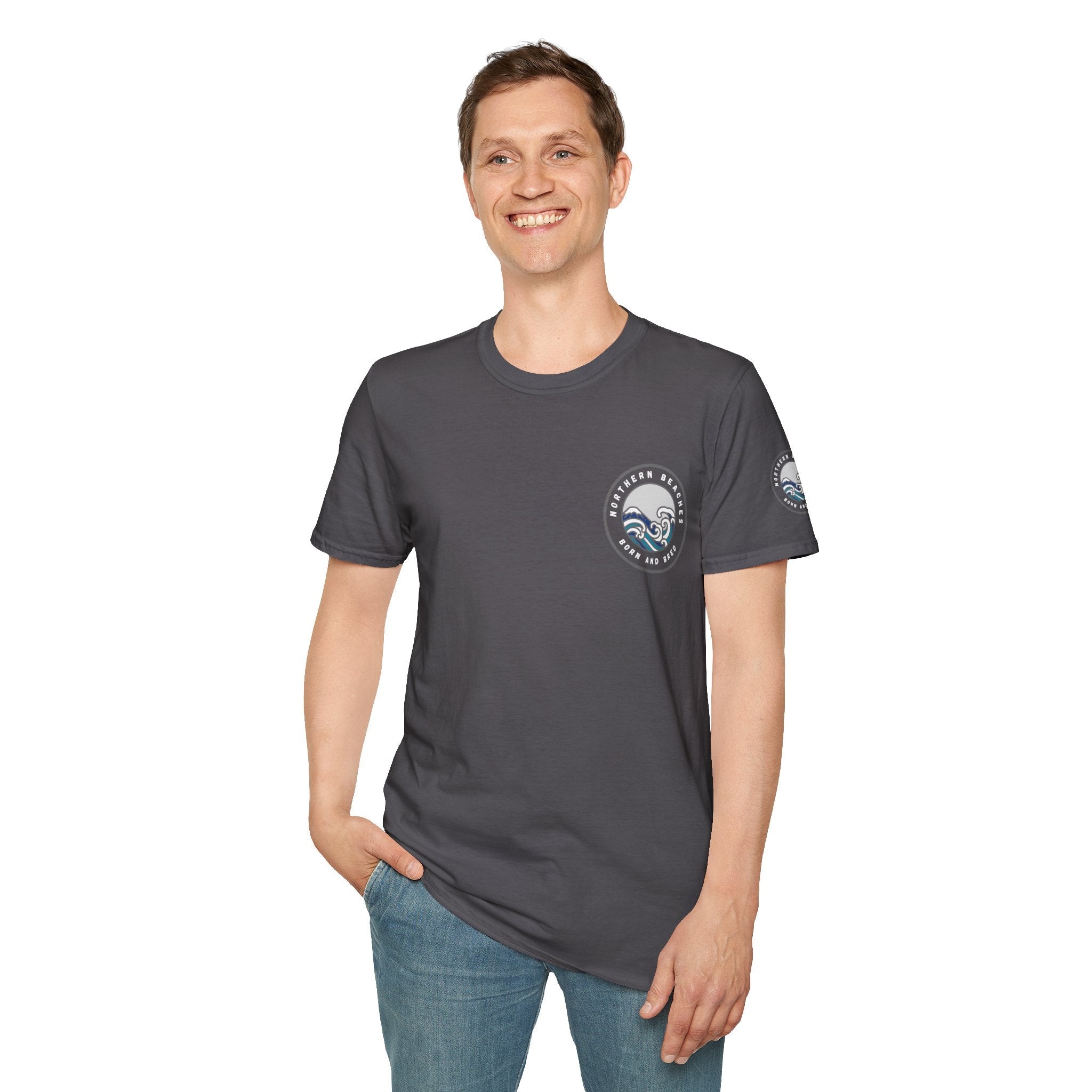 Northern Beaches Born and Bred Unisex T-Shirt Printify