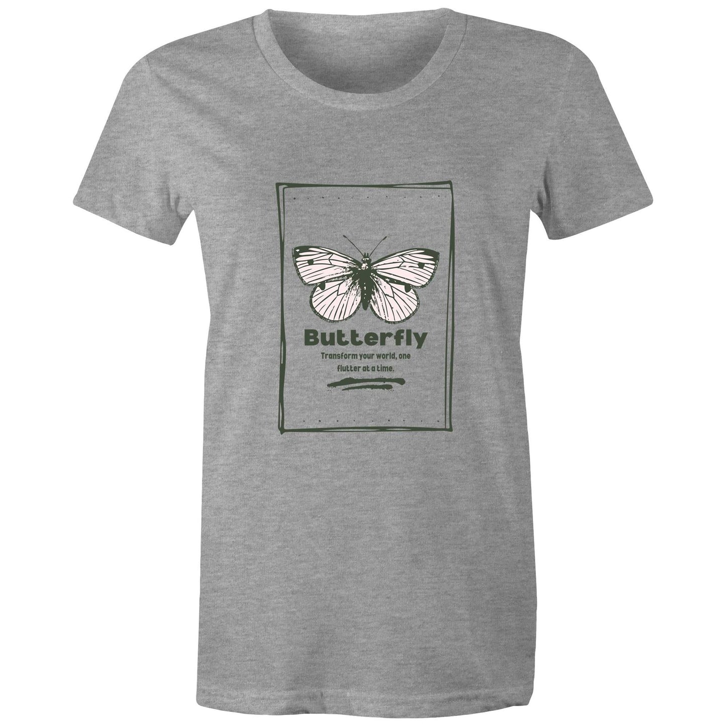 Women's Maple Tee Butterfly custom logo 