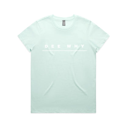 Lost Manly custom logo Dee Why edition AS Colour Women's Maple Tee - Lost Manly Shop