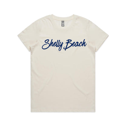 Lost Manly Custom Shelly Beach Logo Edition AS Colour Women's Maple Tee - Lost Manly Shop