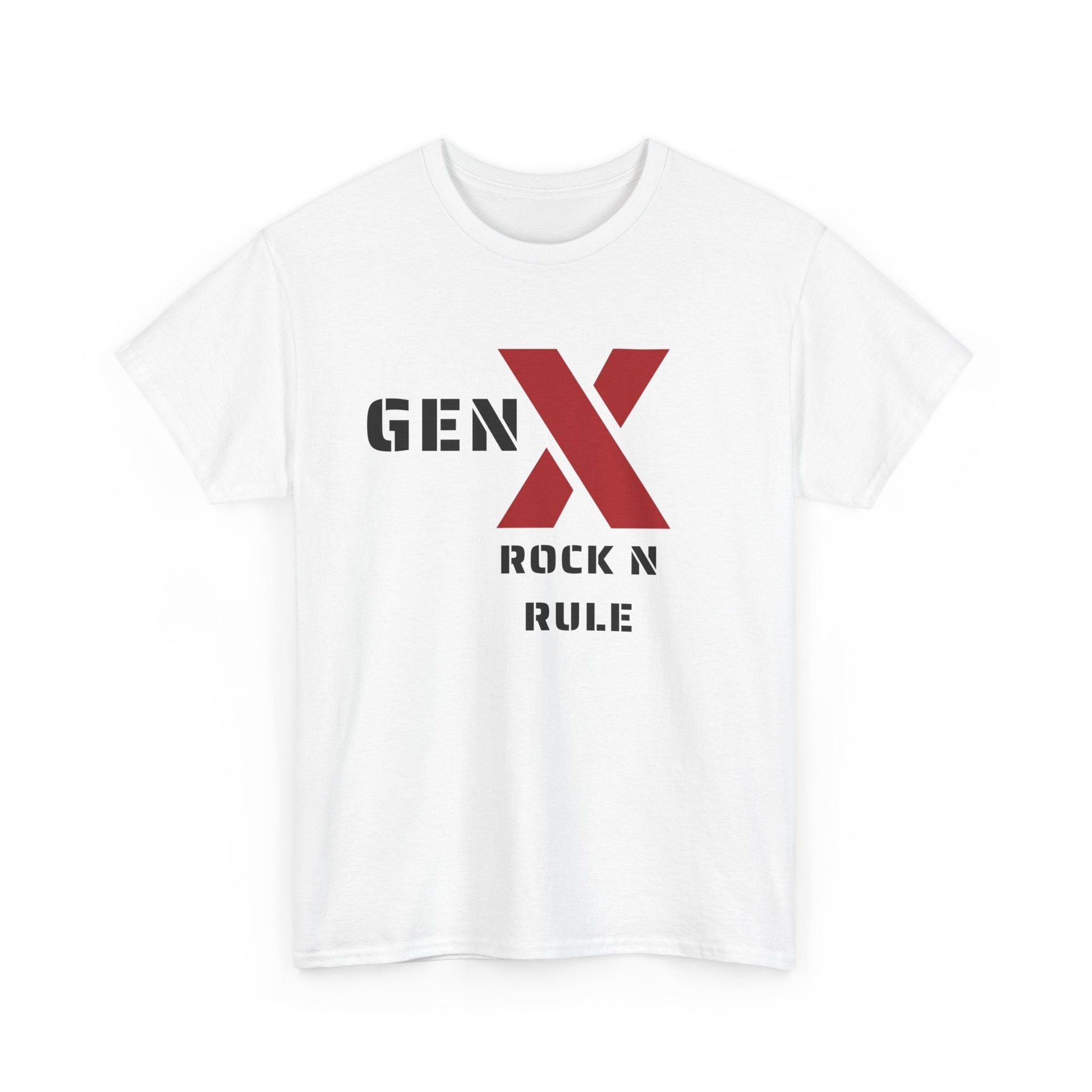 Gen X Rock N Rule Unisex Tee - Vintage Style Music T-Shirt, Casual Wear, Gift for Gen X, Music Lovers, Nostalgia Apparel 