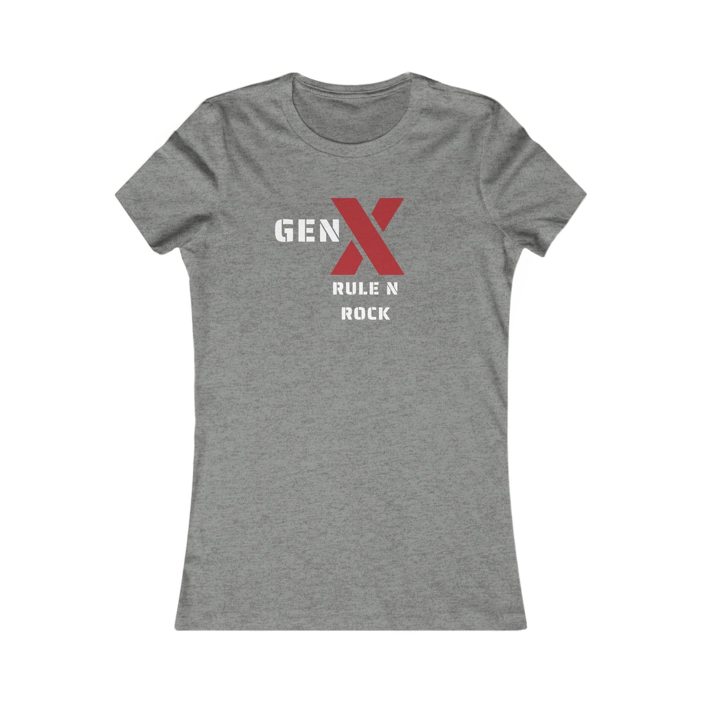 Gen X Rock N Rule Tee - Women's Favorite Graphic T-Shirt, Retro Style, Gift for Gen Xers, Funny T-Shirt, Birthday Gift, Comfortable [...] 