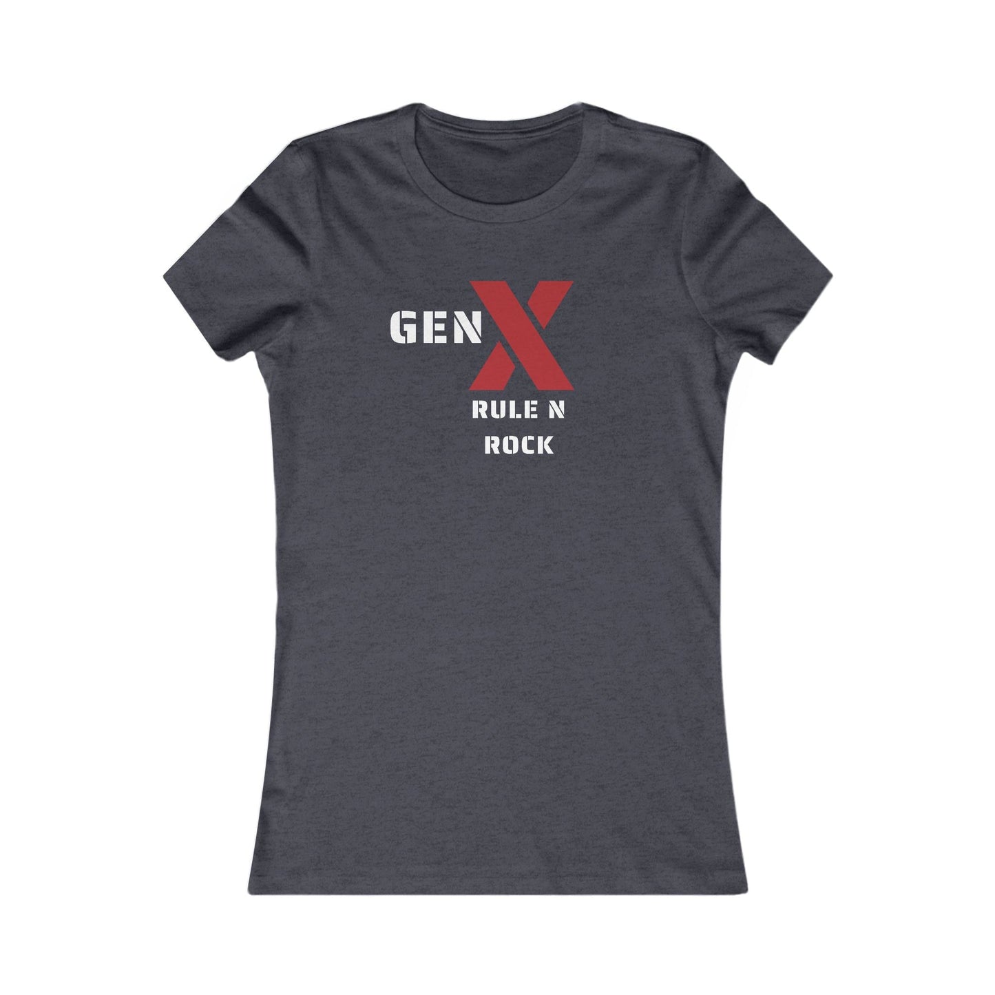 Gen X Rock N Rule Tee - Women's Favorite Graphic T-Shirt, Retro Style, Gift for Gen Xers, Funny T-Shirt, Birthday Gift, Comfortable [...] 
