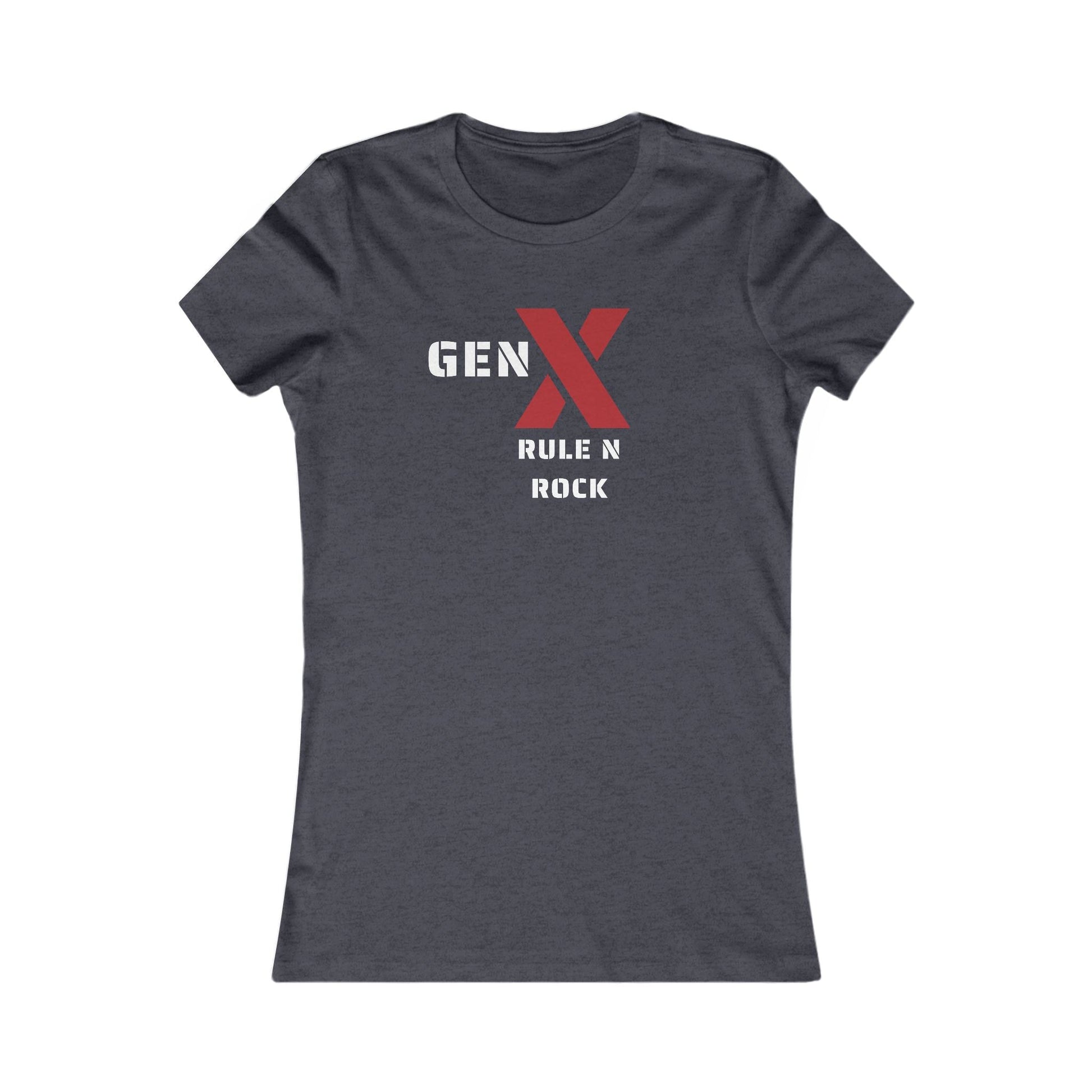 Gen X Rock N Rule Tee - Women's Favorite Graphic T-Shirt, Retro Style, Gift for Gen Xers, Funny T-Shirt, Birthday Gift, Comfortable [...] 