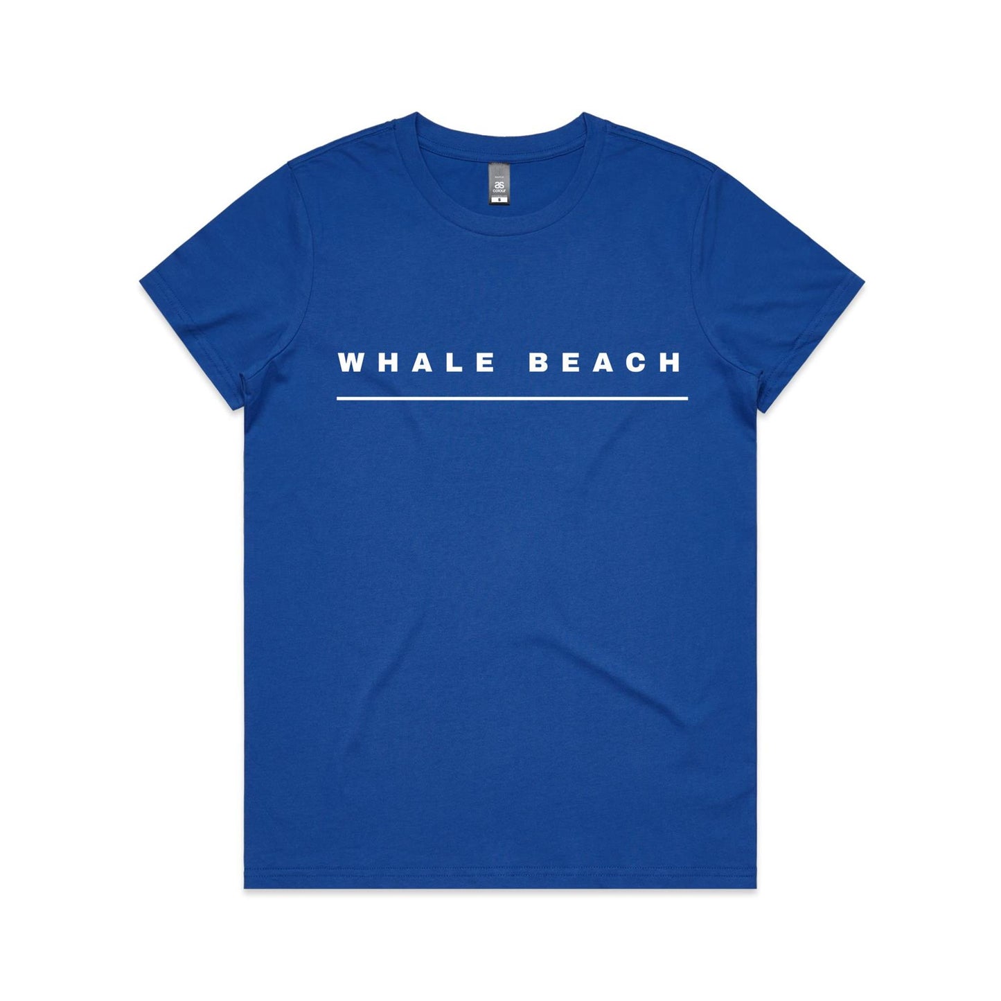 Lost Manly custom logo Whale Beach edition AS Colour Women's Maple Tee - Lost Manly Shop