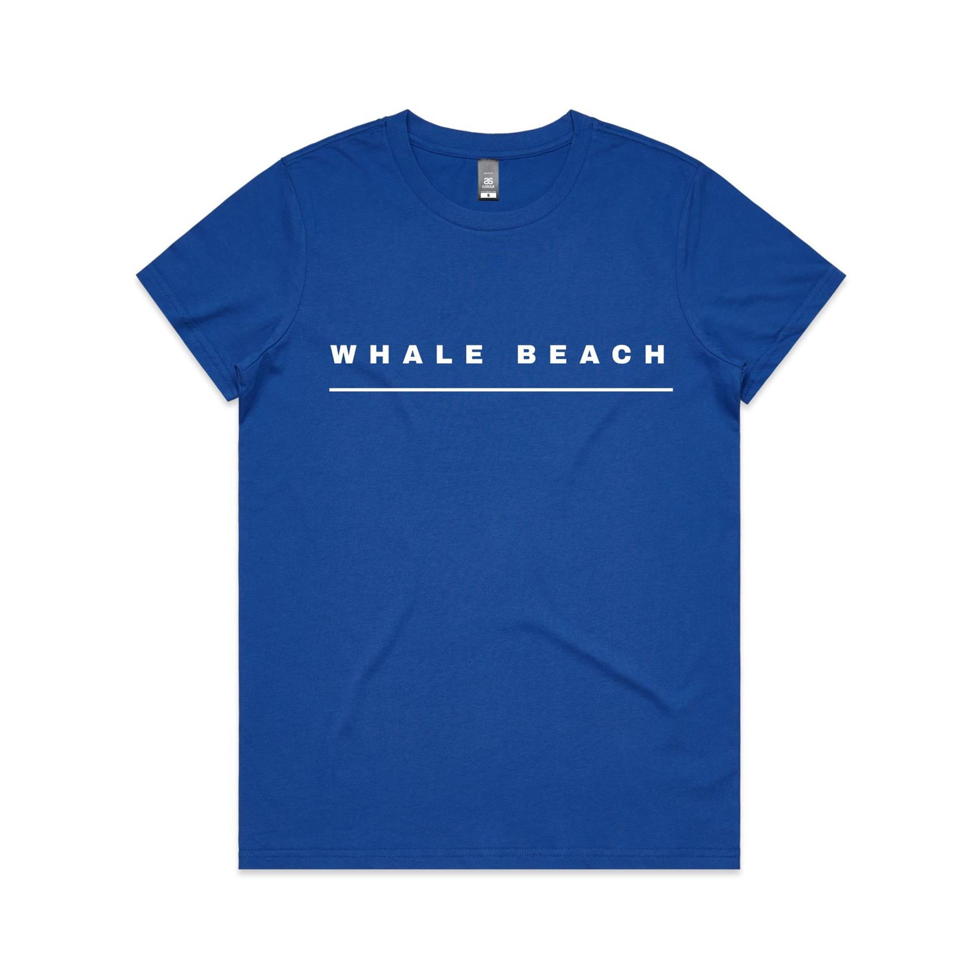 Lost Manly custom logo Whale Beach edition AS Colour Women's Maple Tee - Lost Manly Shop