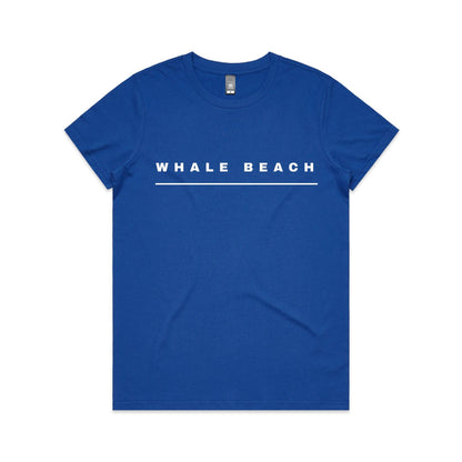 Lost Manly custom logo Whale Beach edition AS Colour Women's Maple Tee - Lost Manly Shop