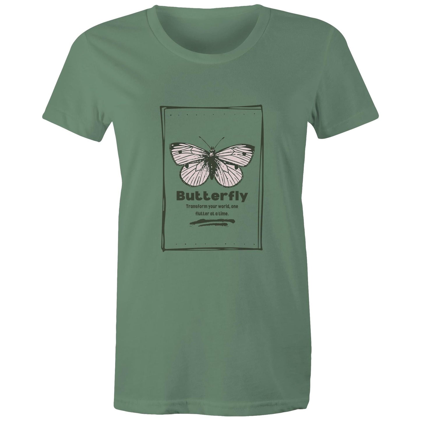 Women's Maple Tee Butterfly custom logo 