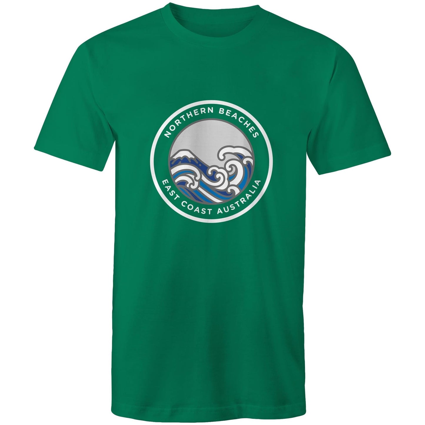 Northern Beaches East Coast Australia logo on Quality Cotton Adult T-Shirt Ogo Merch