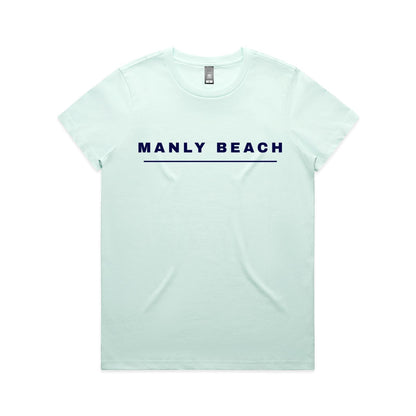 Lost Manly Custom Manly Beach Logo Edition AS Colour Women's Maple Tee - Lost Manly Shop