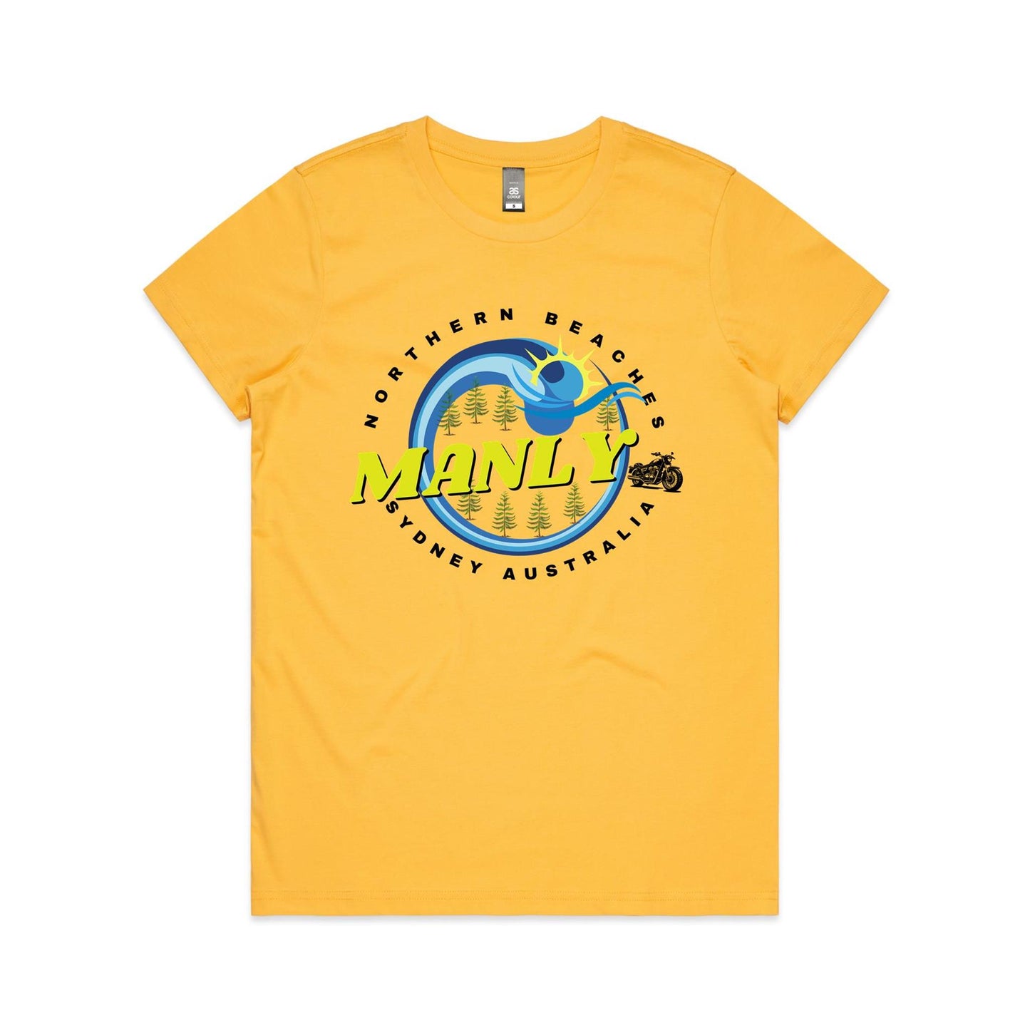 Lost Manly Custom Logo Manly Edition AS Colour Women's Maple Tee - Lost Manly Shop