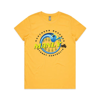 Lost Manly Custom Logo Manly Edition AS Colour Women's Maple Tee - Lost Manly Shop