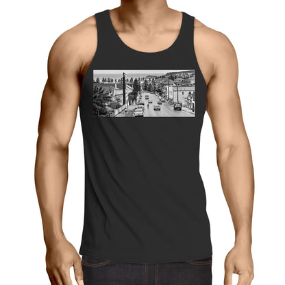 Vintage Manly Tyre Man Sydney Road Cotton Singlet | Northern Beaches