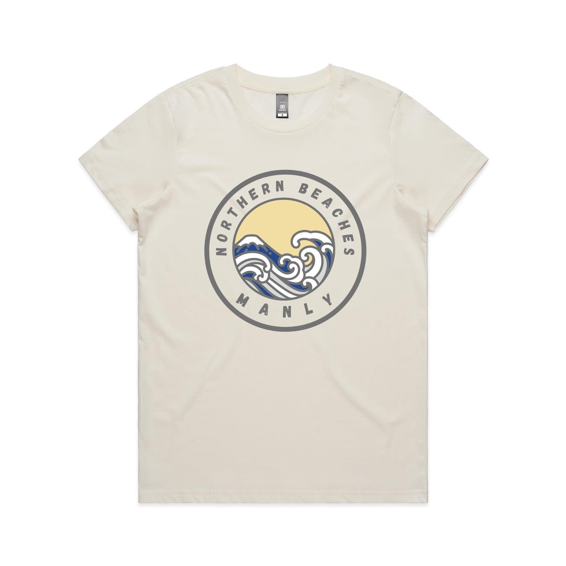 Lost Manly Custom Logo Northern Beaches Manly Edition AS Colour Women's Maple Tee - Lost Manly Shop