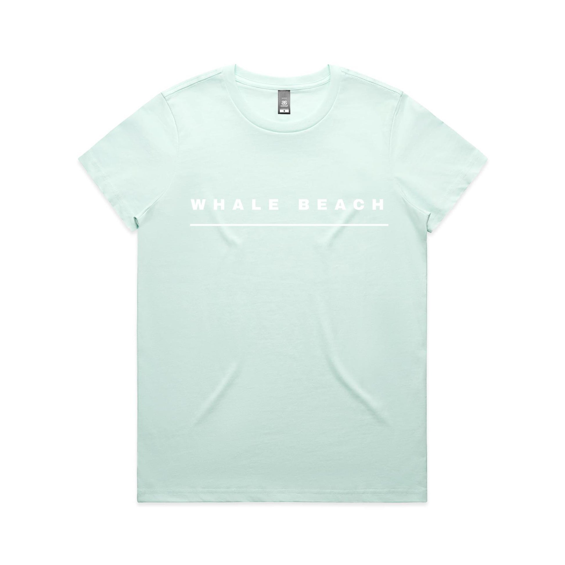 Lost Manly custom logo Whale Beach edition AS Colour Women's Maple Tee - Lost Manly Shop