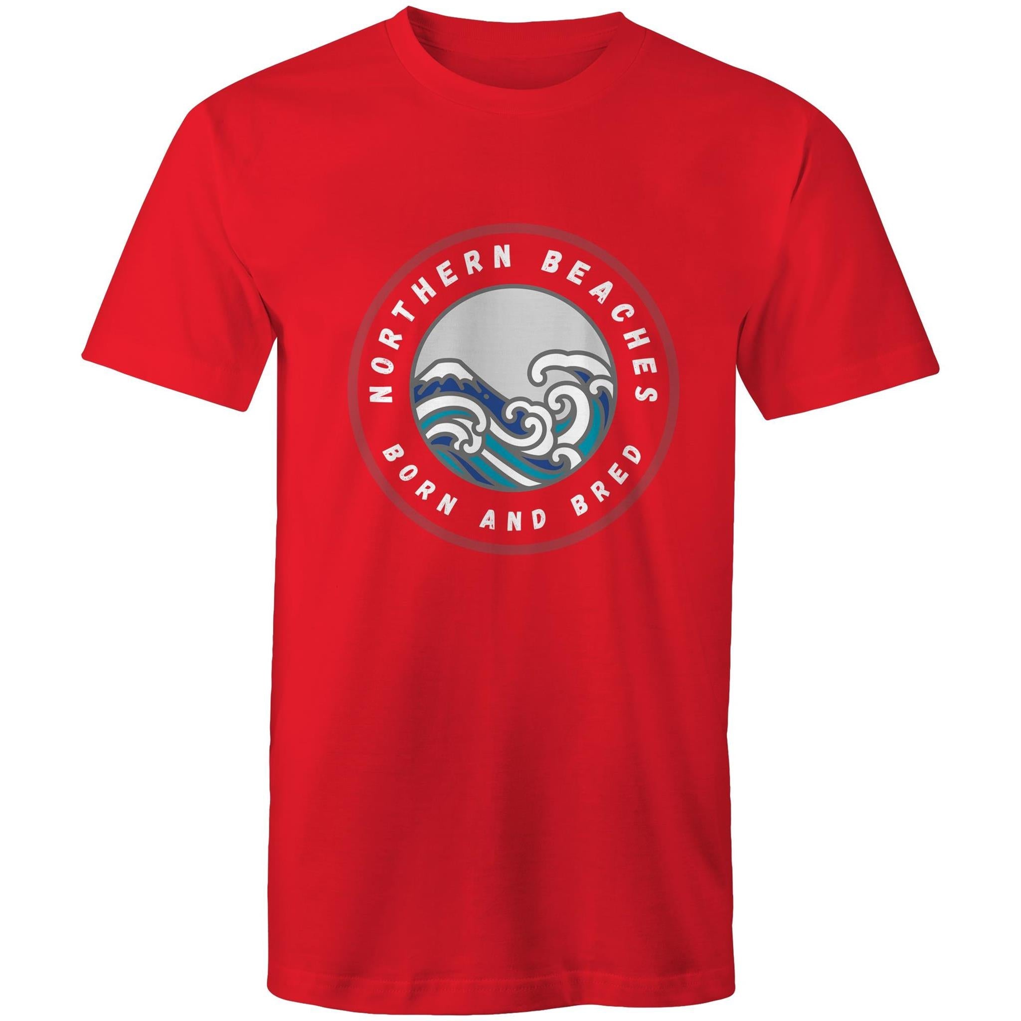 Northern Beaches Born and Bred custom logo printed on AS Colour Staple - Mens T-Shirt 