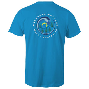 Northern Beaches Manly Australia front and back logo on AS Colour Staple Cotton Adult T-Shirt Ogo Merch