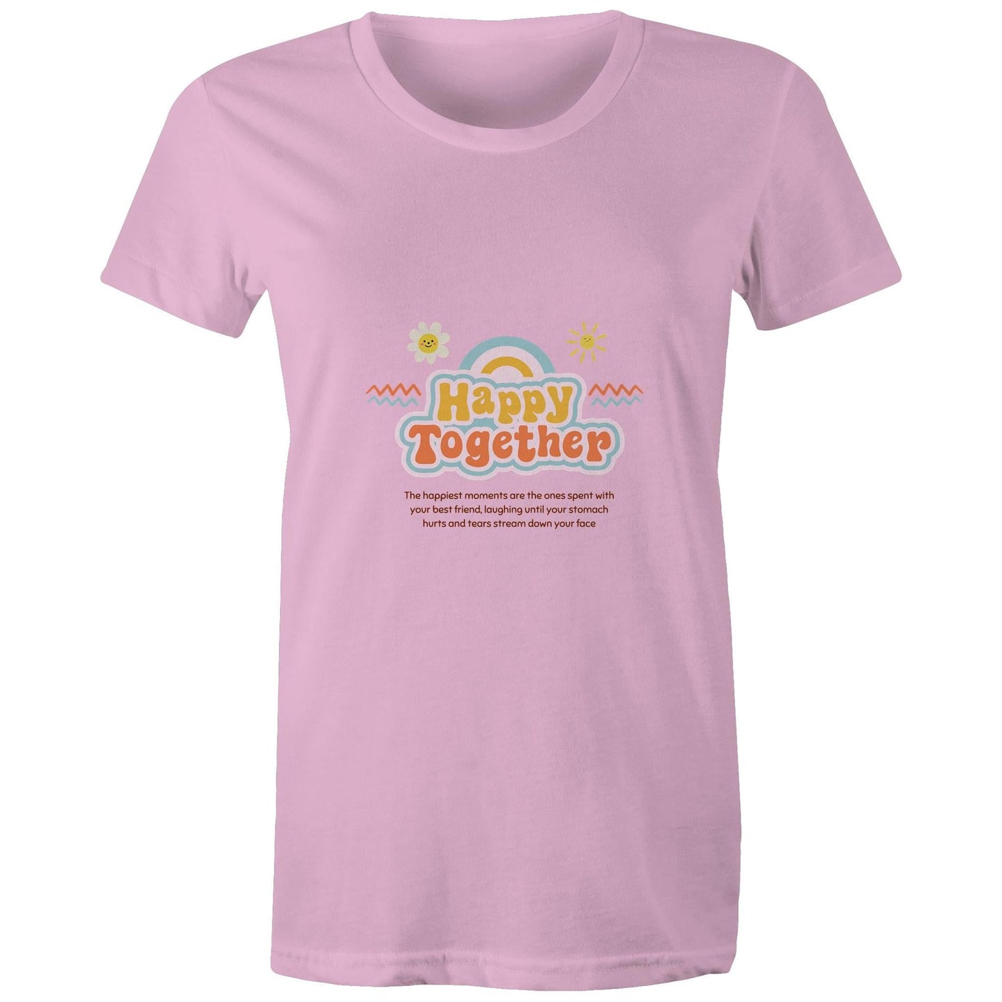 Maple Tee Happy Together Logo Print 