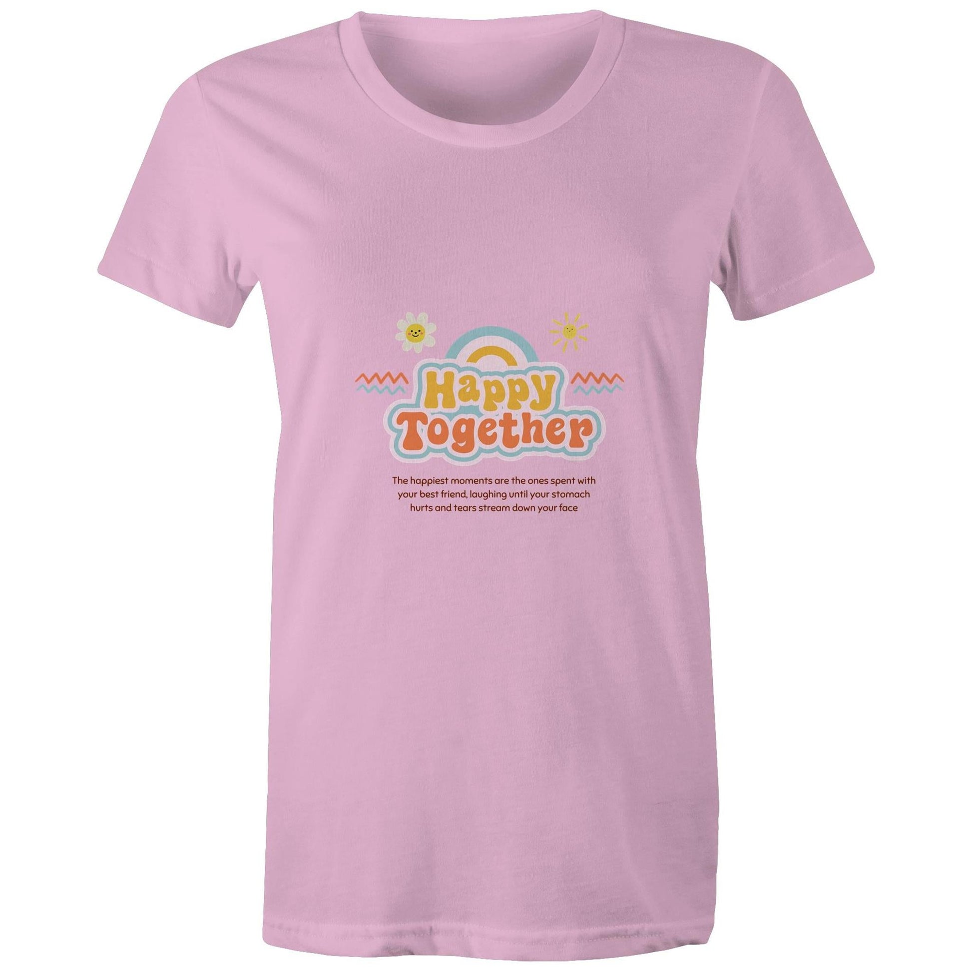 Maple Tee Happy Together Logo Print 