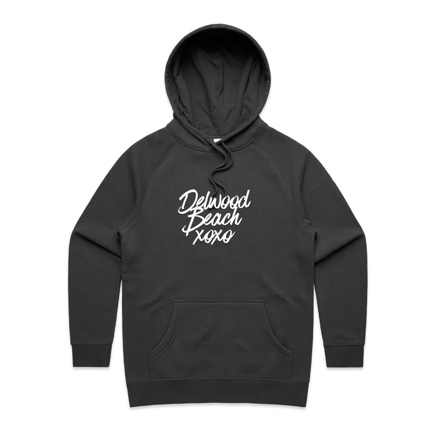 Lost Manly Women's Hoodie Delwood Beach xoxo Custom Logo Edition - Lost Manly Shop