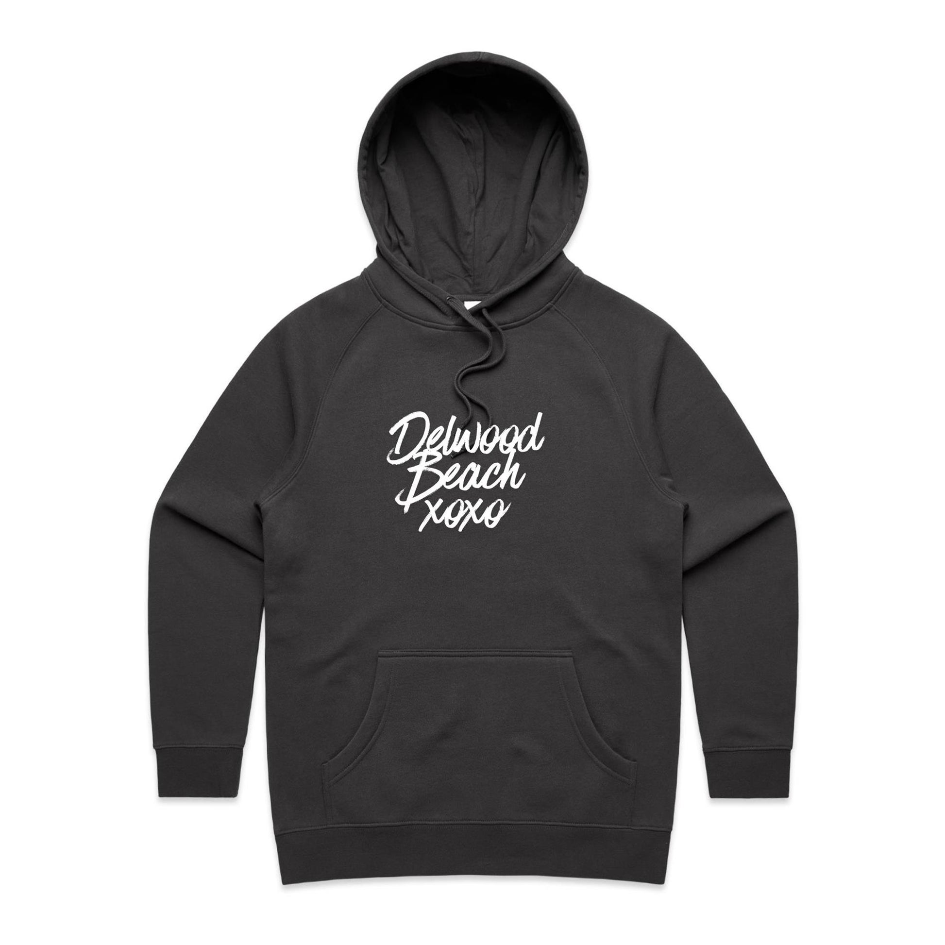 Lost Manly Women's Hoodie Delwood Beach xoxo Custom Logo Edition - Lost Manly Shop
