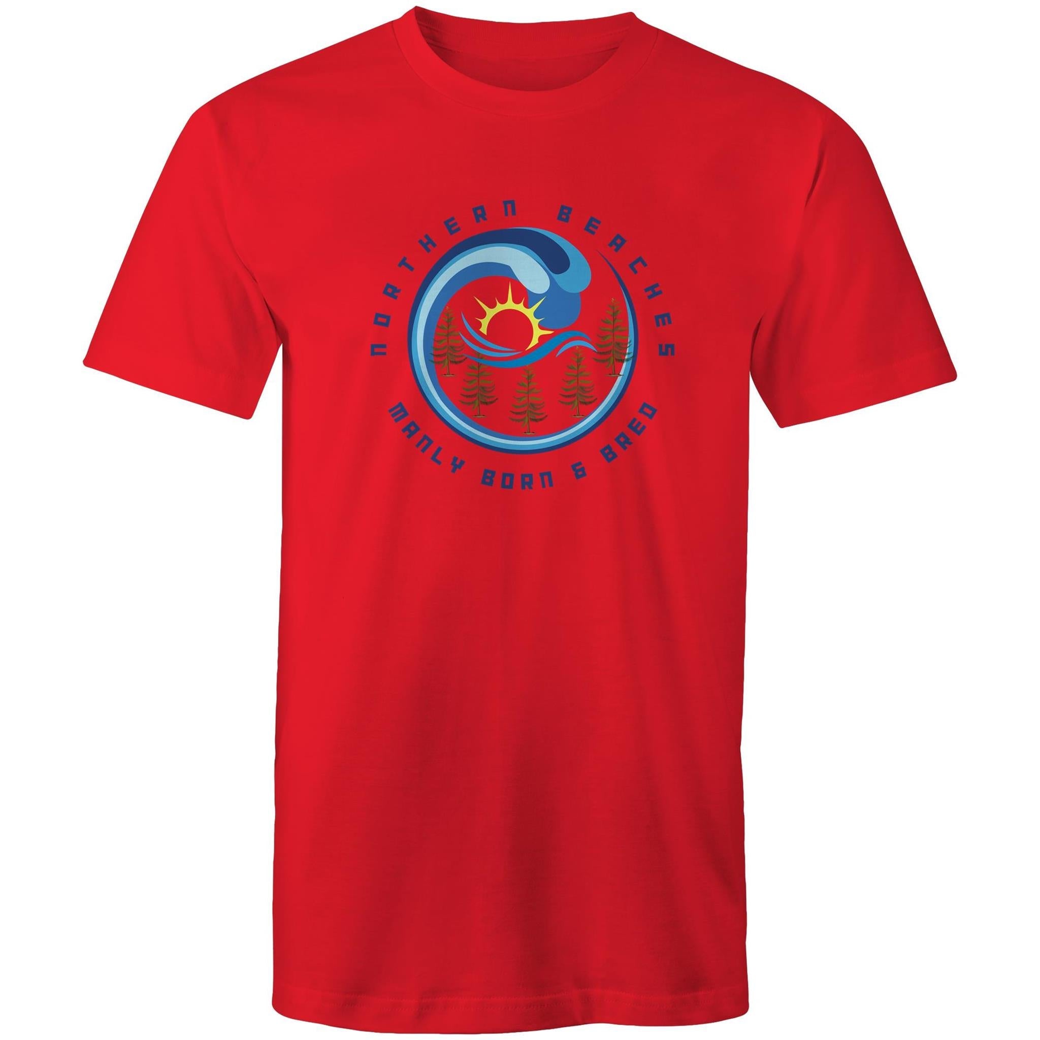 Manly Born n Bred Northern Beaches Sydney Australia Printed Logo T-Shirt Ogo Merch
