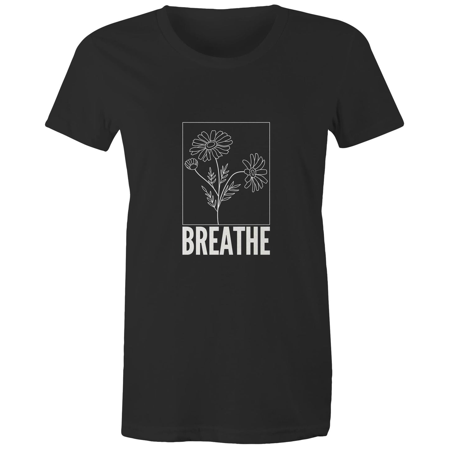 Maple Tee Breathe logo print 