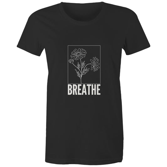 Maple Tee Breathe logo print 