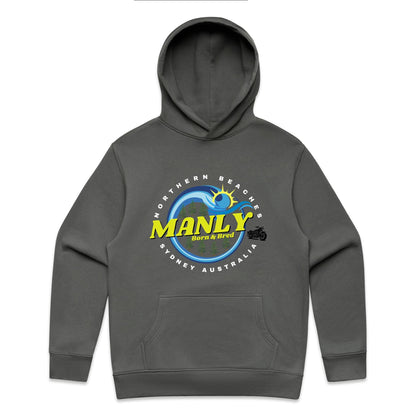 Lost Manly custom logo The Manly Barry Born & Bred edition AS Colour Relax Hood - Lost Manly Shop