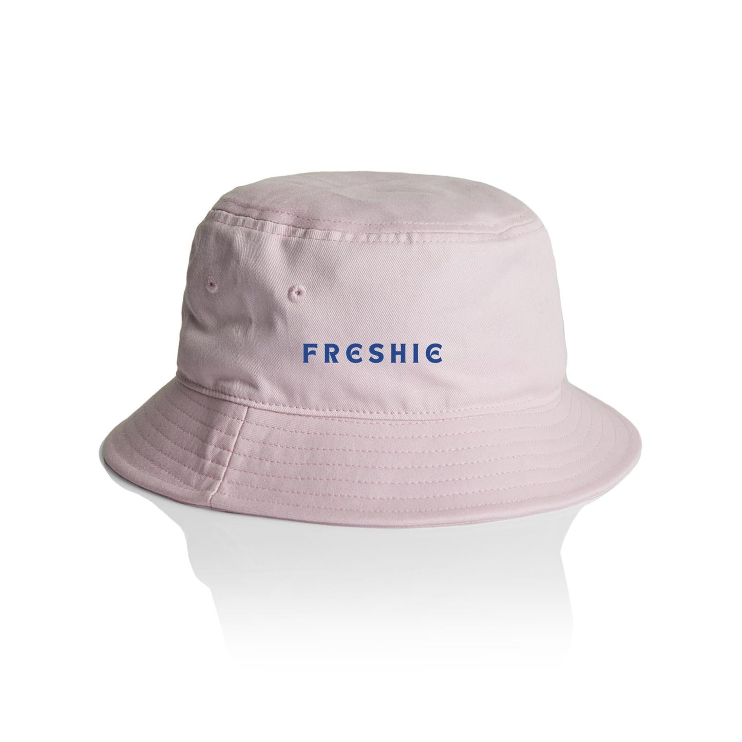 AS Colour Bucket Hat FRESHIE custom logo navy font 