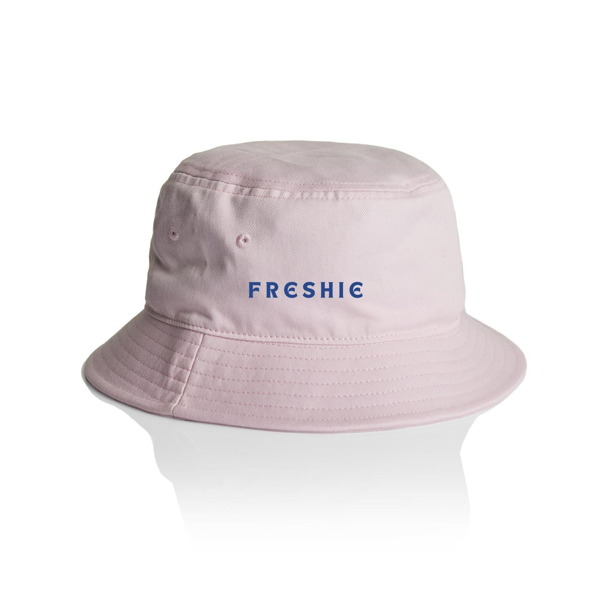 AS Colour Bucket Hat FRESHIE custom logo navy font 