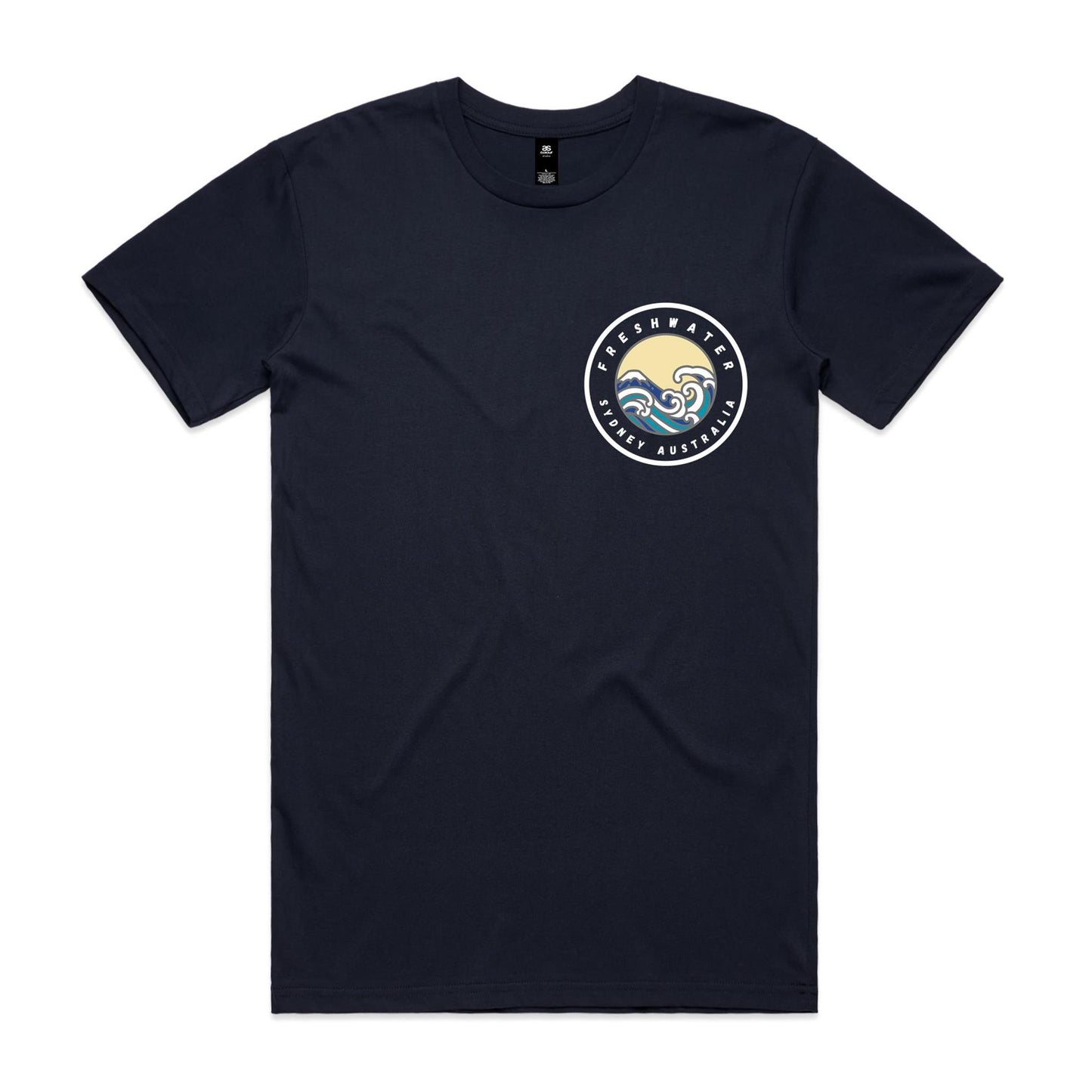 Freshwater Sydney Australia Double Logo Collection Comfy Cotton Tee - Lost Manly Shop