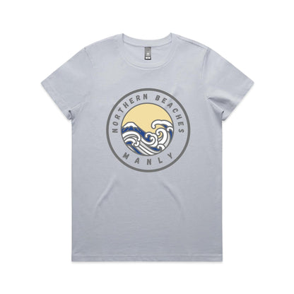 Lost Manly Custom Logo Northern Beaches Manly Edition AS Colour Women's Maple Tee - Lost Manly Shop
