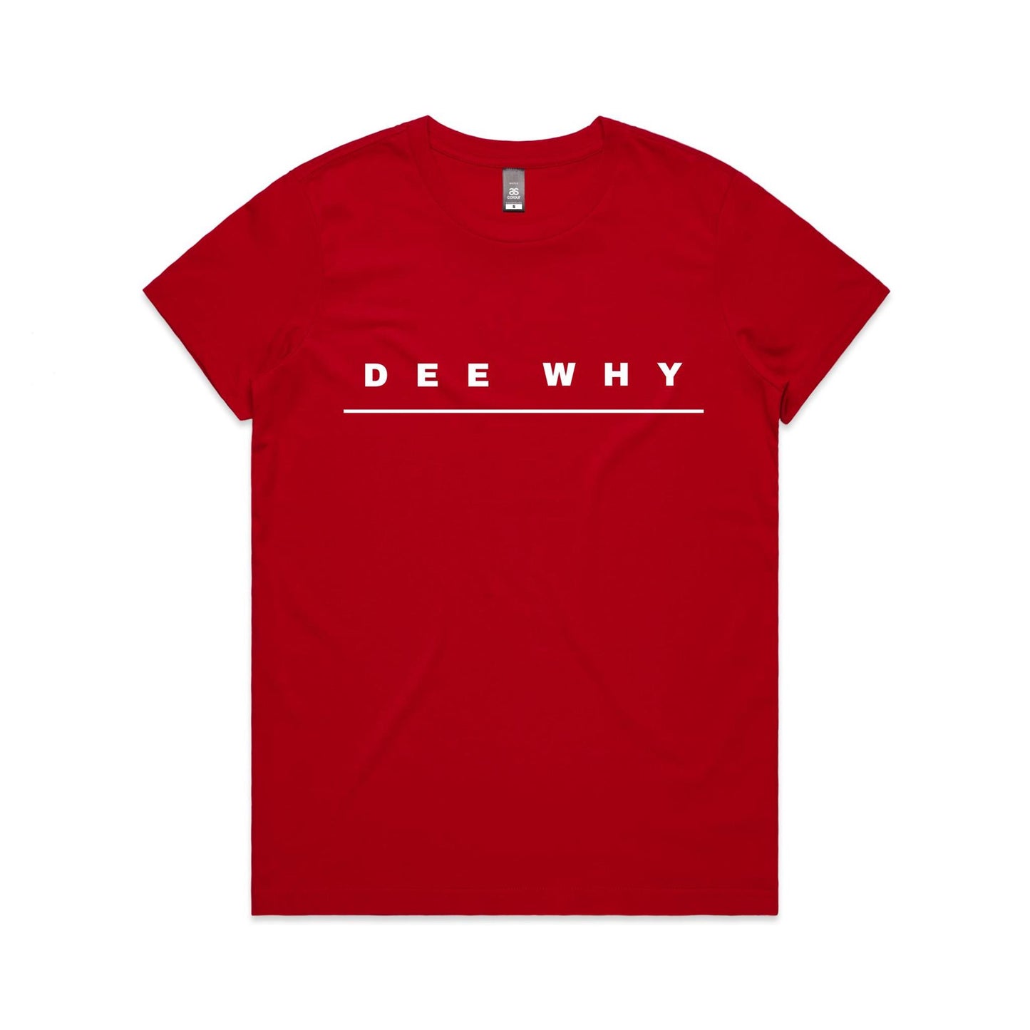 Lost Manly custom logo Dee Why edition AS Colour Women's Maple Tee - Lost Manly Shop