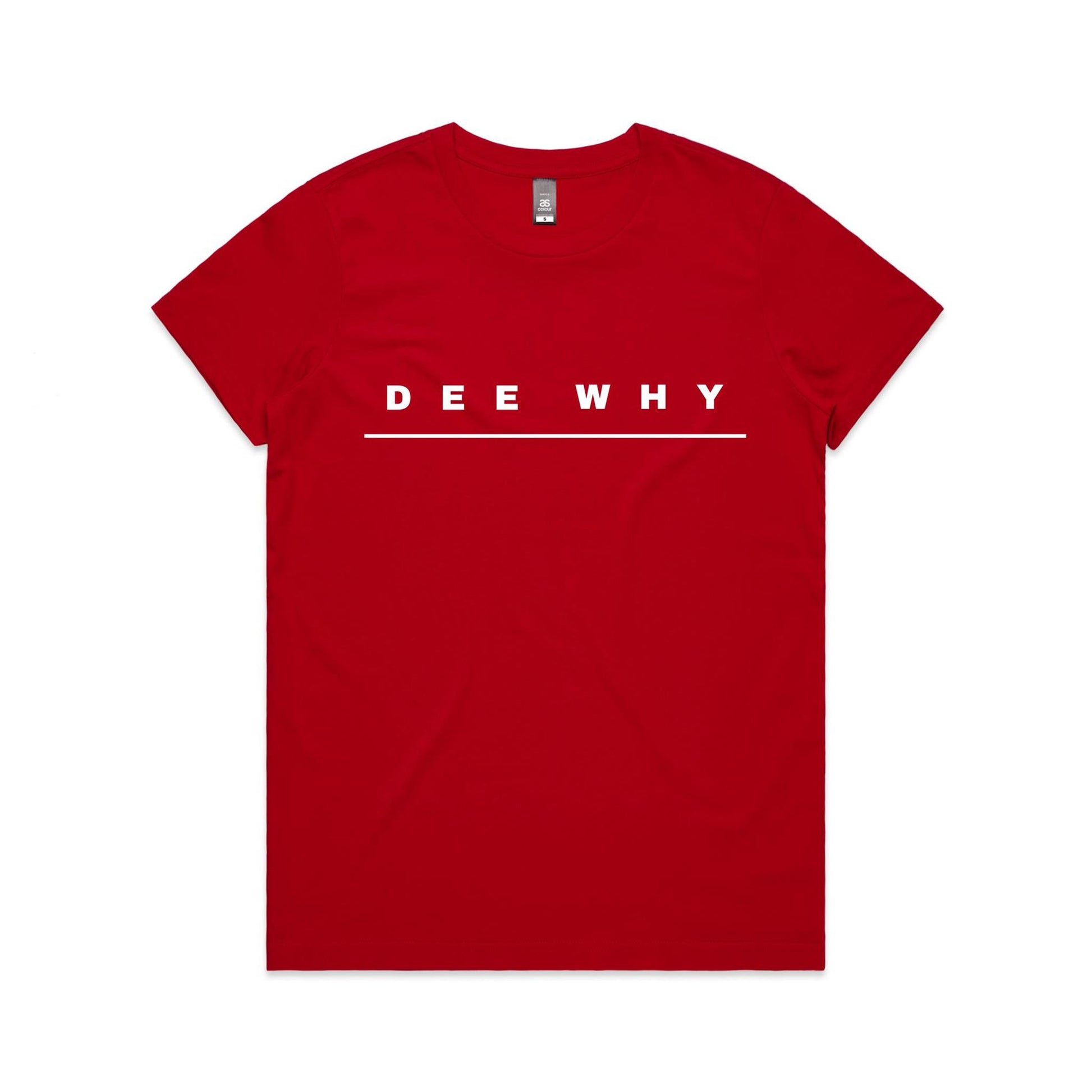 Lost Manly custom logo Dee Why edition AS Colour Women's Maple Tee - Lost Manly Shop
