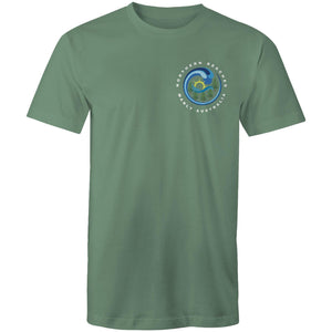 Northern Beaches Manly Australia front and back logo on AS Colour Staple Cotton Adult T-Shirt Ogo Merch